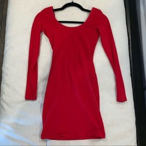 American Apparel Long Sleeve Low-Back Bodycon